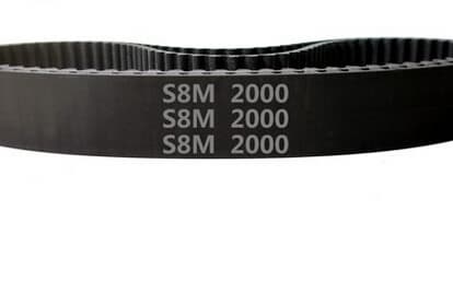 S8M industrial synchronous belt 250 teeth length 2000mm pitch 8mm width 10mm